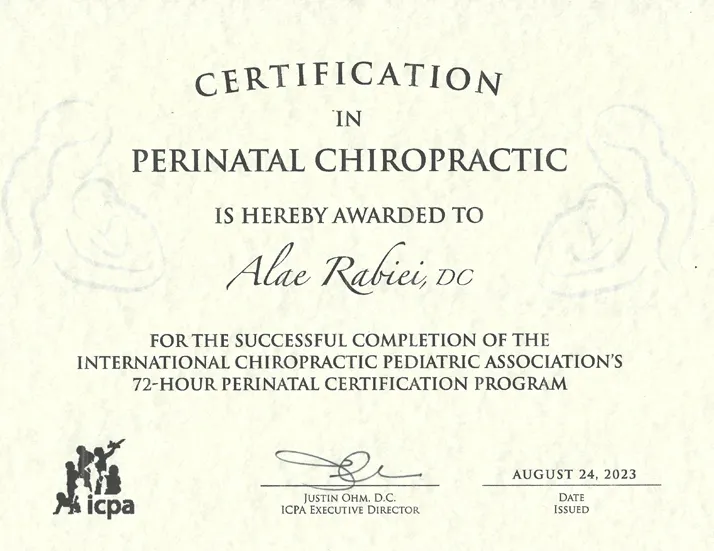 Chiropractic Nashville TN Webster Technique Certification 2023